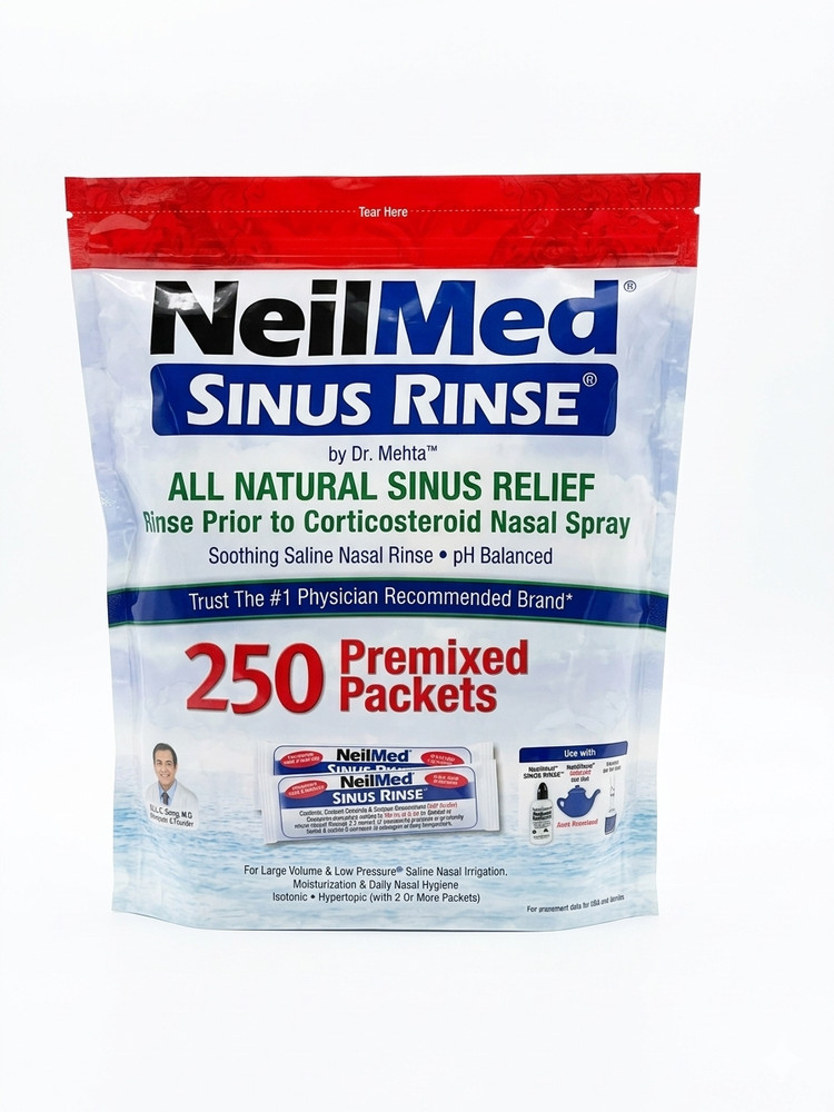 NEILMED SINUS RINSE 250 PACKETS PREMIXED REFILL