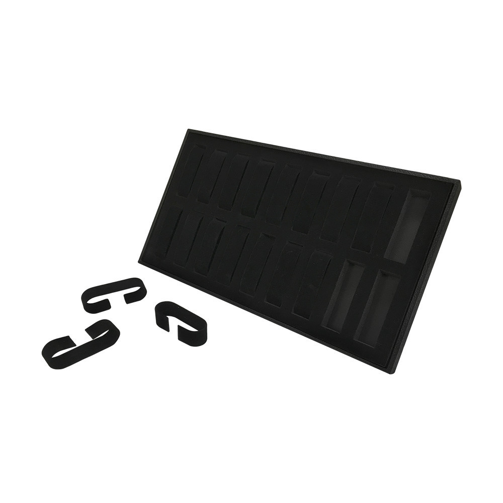 18 Slots BLACK VELVET Women's Watch Tray Jewelry Tray Display For Retail Store