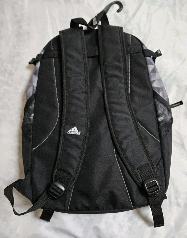 Adidas Backpack Bat Pack Baseball Softball Equipment Black Gray EUC