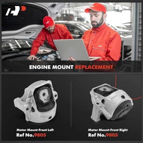 2PCS Front Left and Right Engine Motor Mount Kit Compatible with Audi A4