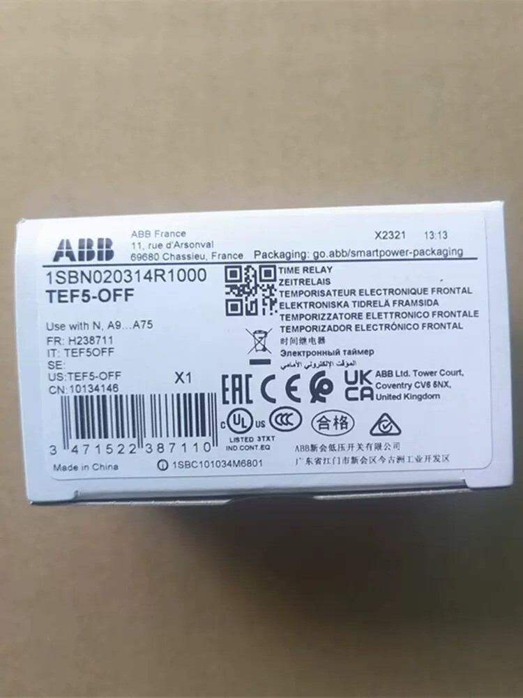 1/pieces NEW ABB Power Off Delay Head TEF5-OFF Contactor Timer Module
