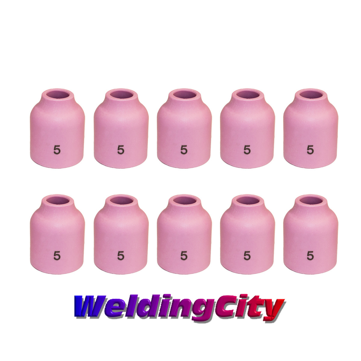 WeldingCity® 10-pk Ceramic Gas Lens Cup 53N59 #5 5/16" TIG Welding Torch 9/20 US