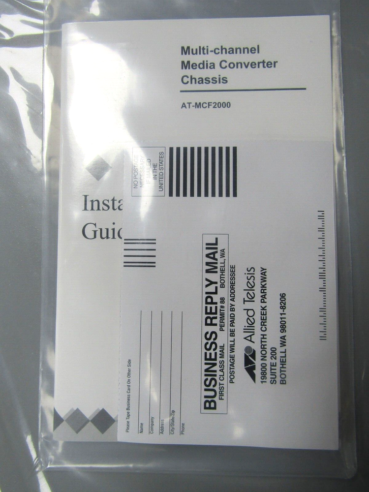 💥ALLIED TELESIS MULTI-CHANNEL MODULAR MEDIA CHASIS AT-MCF2000