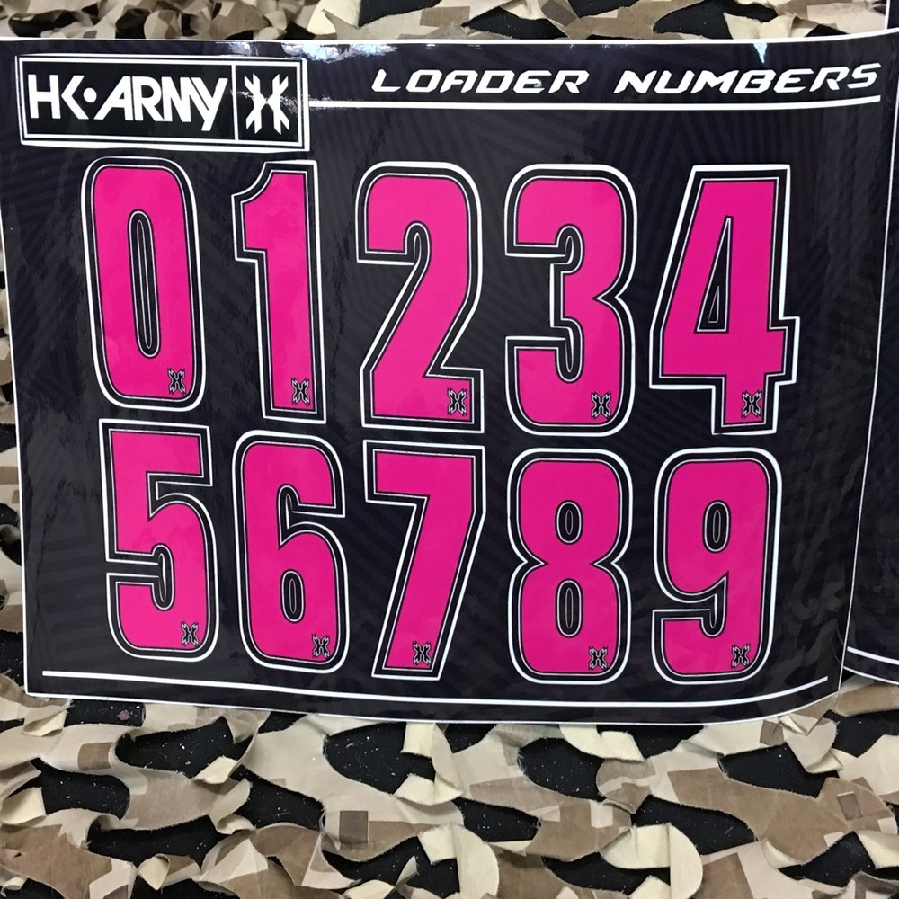NEW HK Army Loader Numbers - Pink