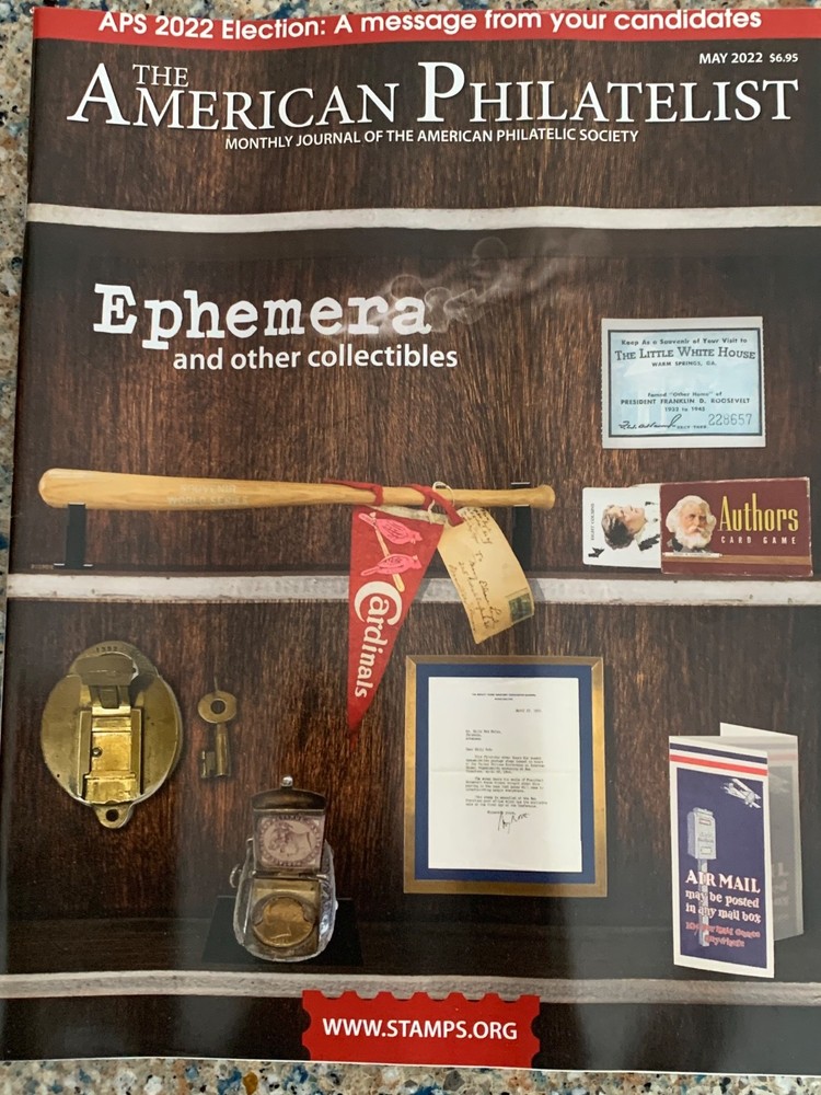 American Philatelist Magazine  2022,  May