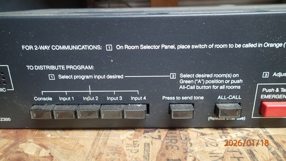 Rauland MCZ300 Intercom and Program Control Unit Pre Owned