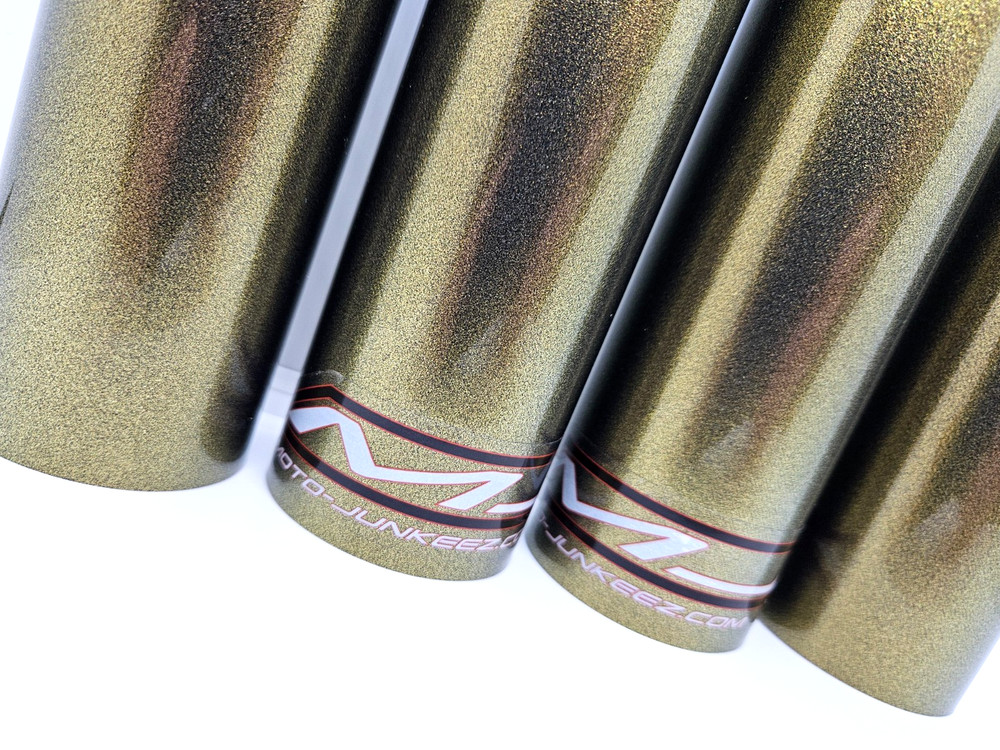 Fork Skins Graphics Covers Glossy Aged Gold Decals Graphics ZERO FX FXS DSR S