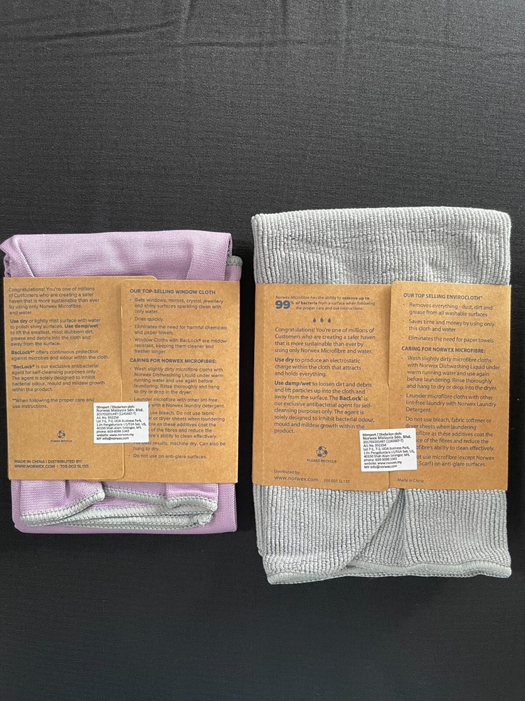 Norwex Basic Package, EnviroCloth + Window Cloth.