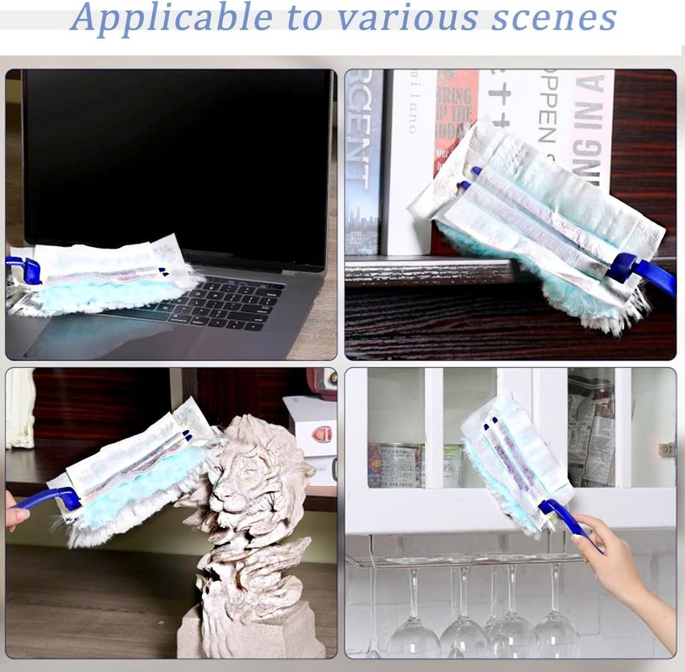 30 Pack Duster Refills Compatible with Swiffer Duster, Heavy Duty Multi Surface