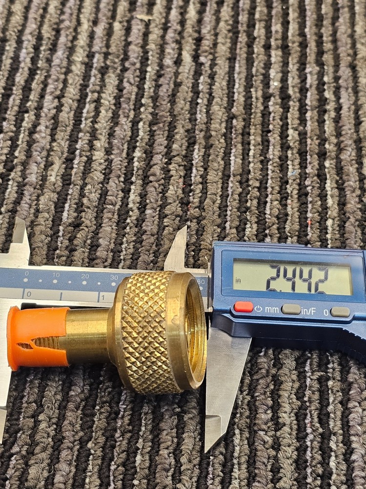 1" MPT Brass Propane Vapor Adapter Coupling