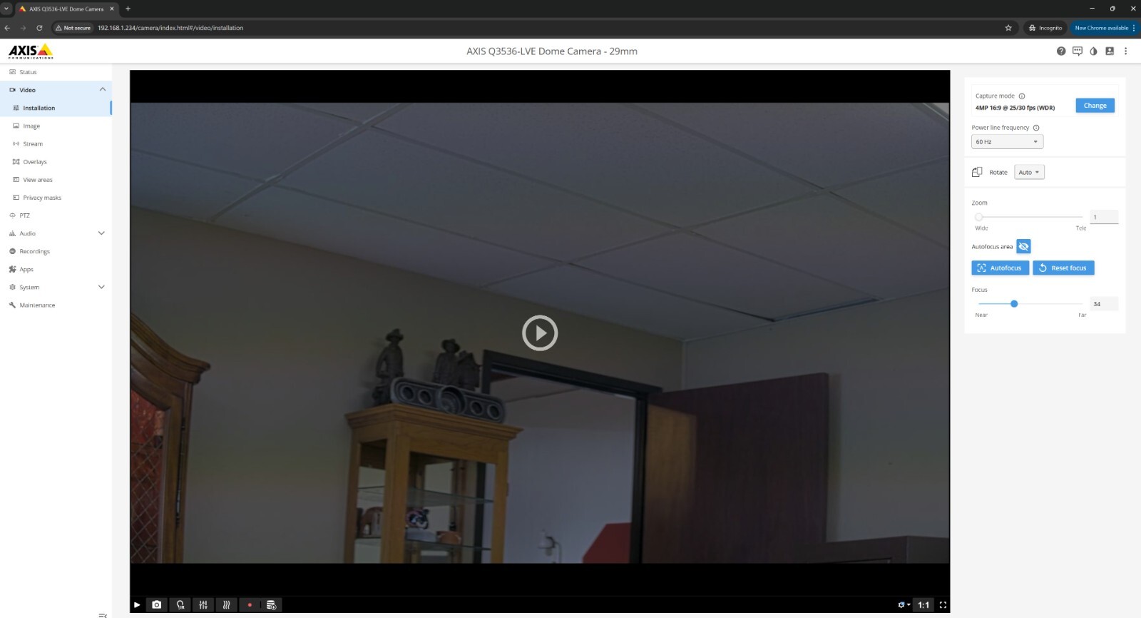 Axis Q3536-LVE 4MP Dome Camera 29mm Lightfinder Forensic WDR Deep Learning [CTD]