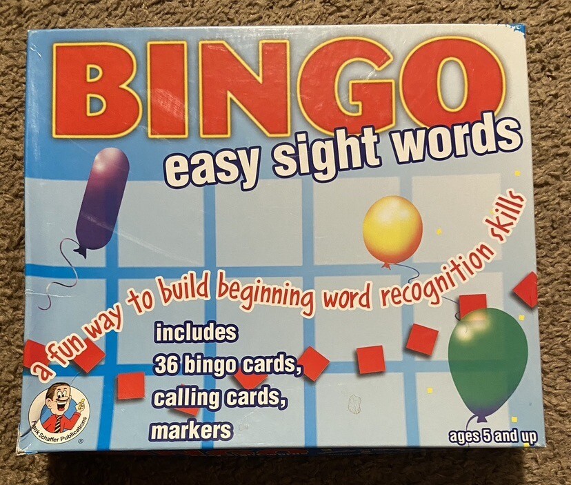 Frank Schaffer Bingo - Easy Sight Words