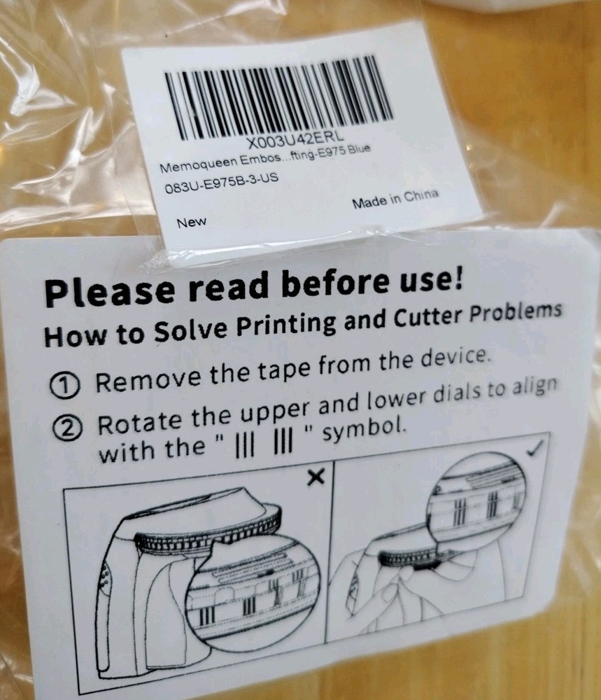 Phomemo E975 Embossing Label Maker Machine with 3 Tapes