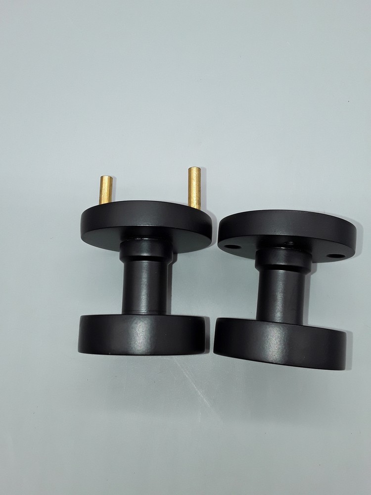 contemporary round knob w/spring asistance solid brass privacy interior