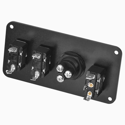 4-in-1 Ignition Switch Panel Includes Push-Button Start, Toggle Switch, and