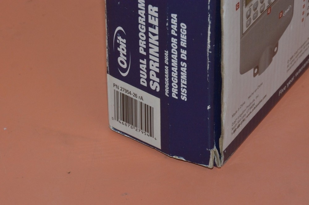 NOS Orbit Dual Program Sprinker Timer 4 stations rain delay universal
