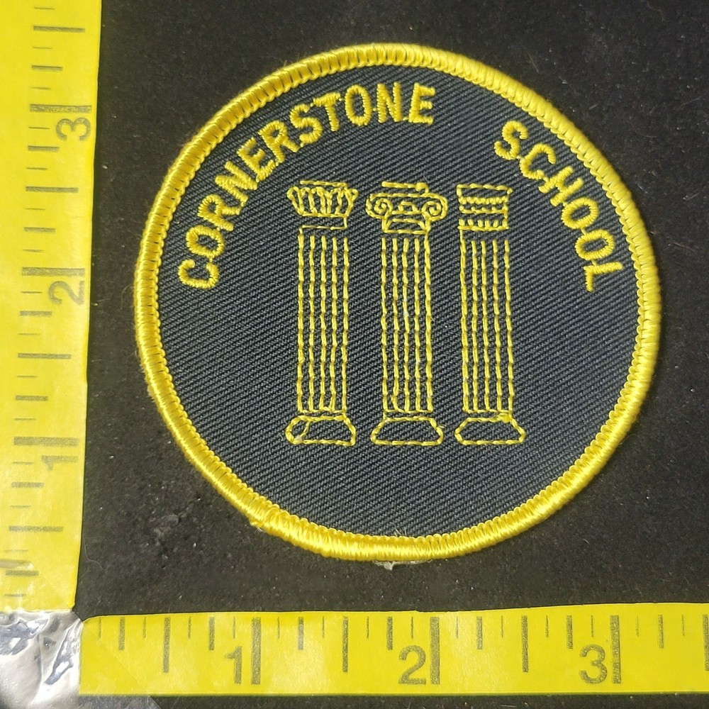 Cornerstone School Embroidered Jacket Patch Logo