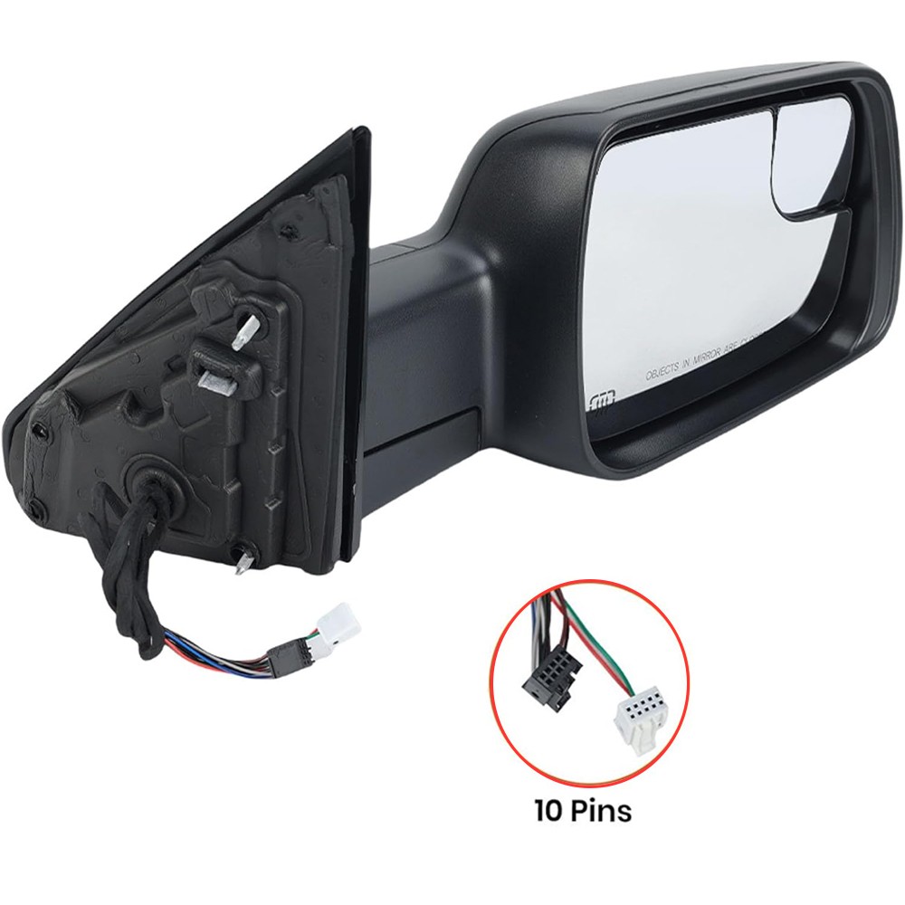 Heated Mirror w/Power Fold Signal Light Right For 2019-2024 Ram 1500 68276500AH