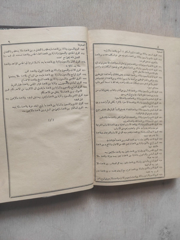 Arabic Manuscript Book كتاب تهذيب الفروق و القواعد السنية شهاب الدين العباس ج 3