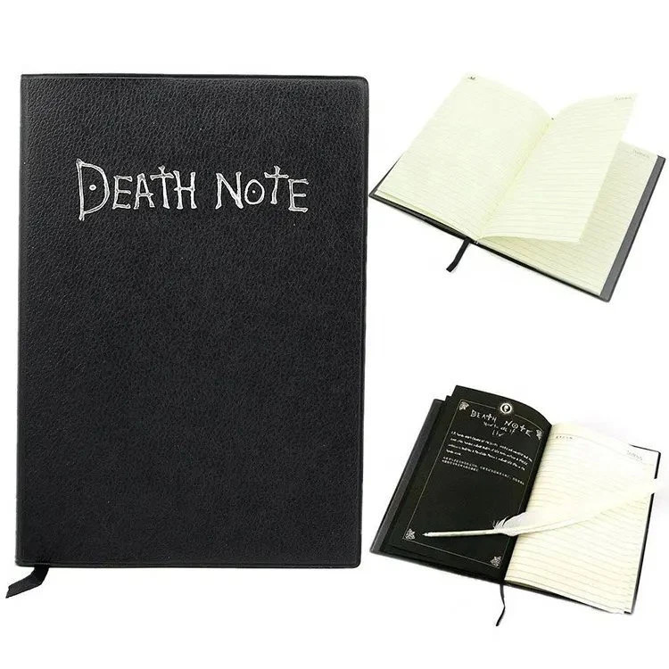 Death Note Cosplay Notebook & Feather Pen Book Japan Anime Writing notebook