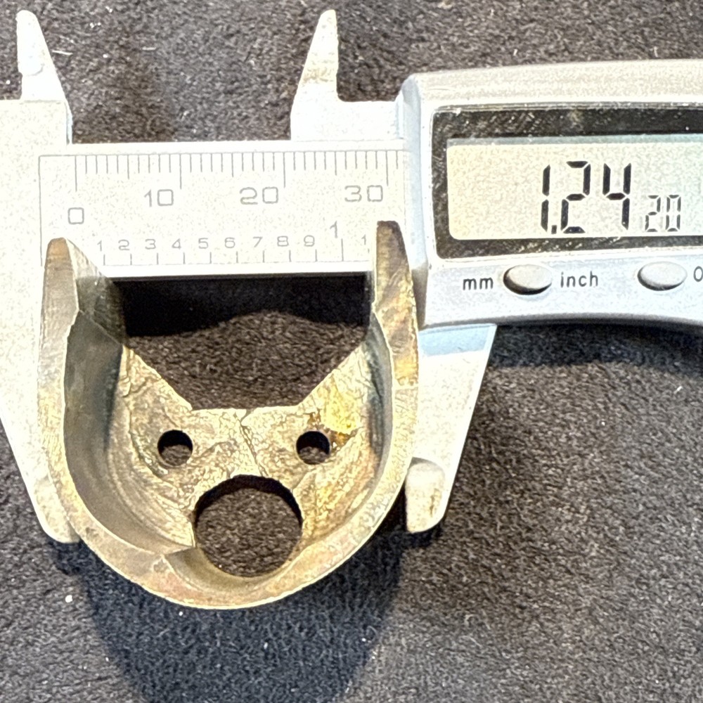 ForeEnd Cap Muzzleloader Ramrod Holder Brass With Screws. Pic For Dimensions