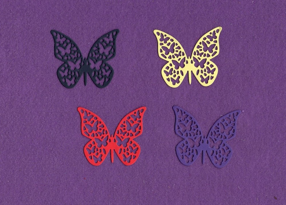 BUTTERFLY # 23 die cuts scrapbook cards