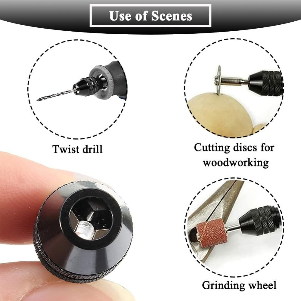 3PCS Dremel accessories Multi Chuck Keyless Drill Bit 4486 Rotary Tool Quick Hot
