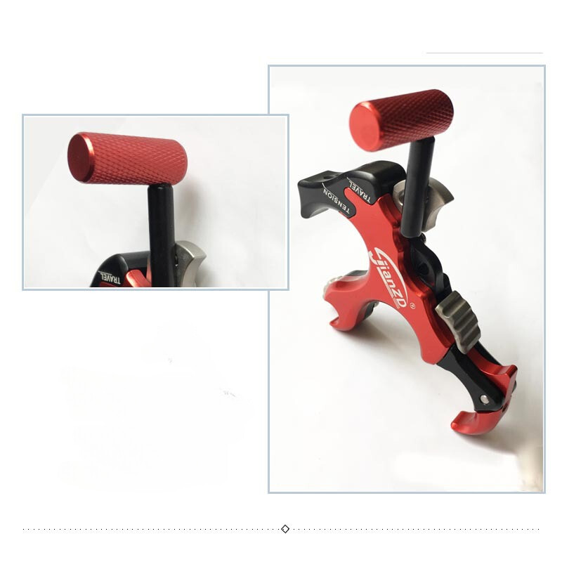 10-100LB 4 Finger Grip Thumb Trigger Archery Hunt Compound Bow Release Aid