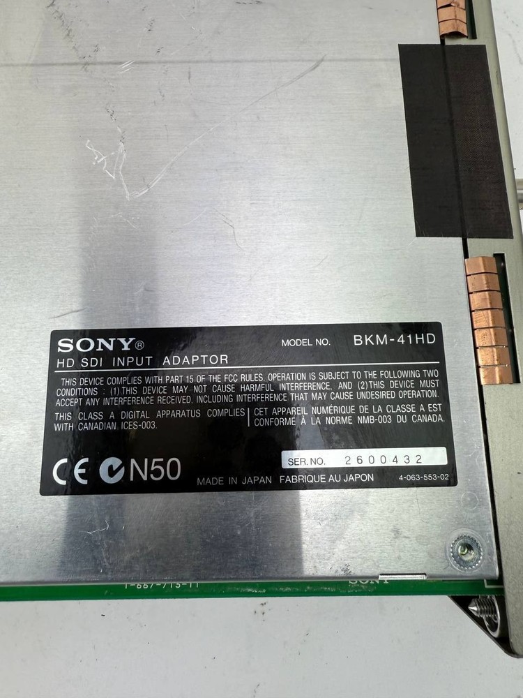 Sony BKM-41HD for BVM D20/D24/D32