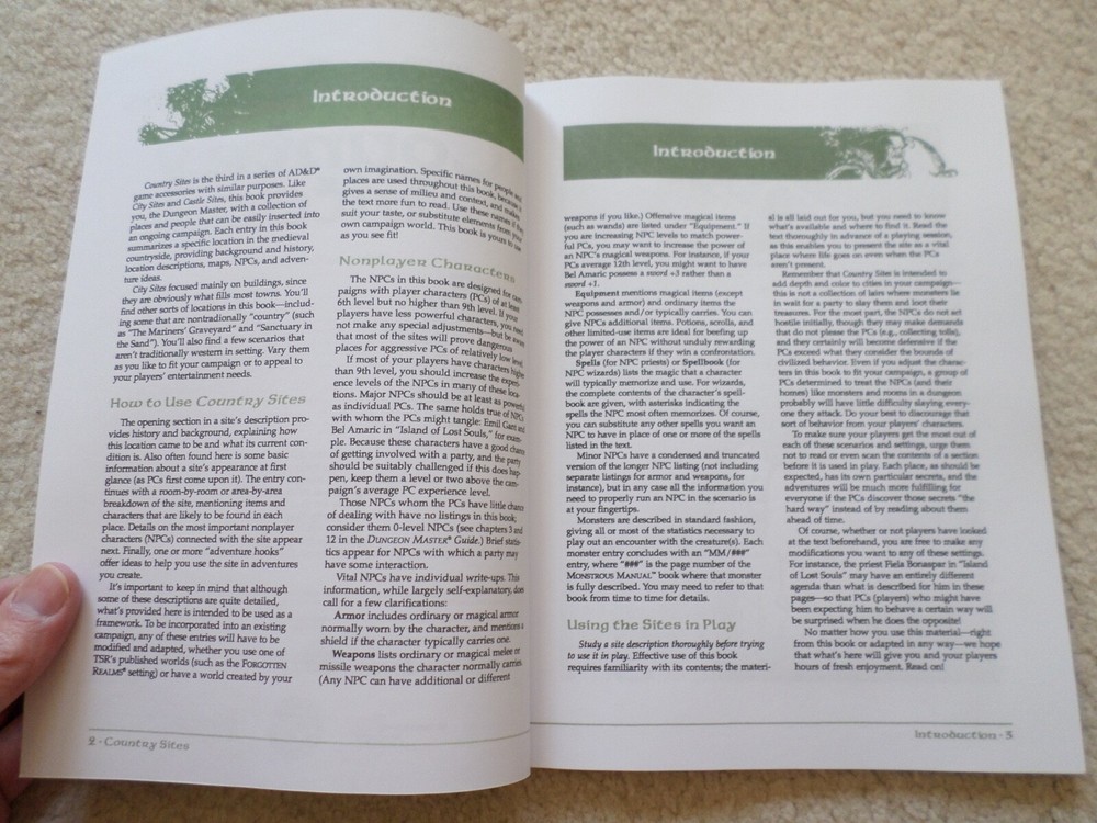 Country Sites Dungeons & Dragons AD&D