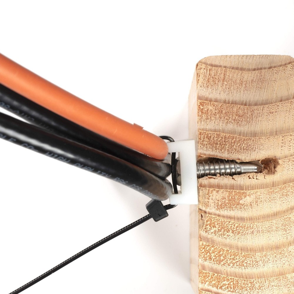 Cable Tie Base Saddle Mount Wire Holder Organizer - Zip Tie Mounting Block - Wir