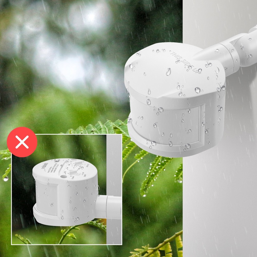 EDISHINE Motion Sensor, Automatic Dusk to Dawn, 180 Degree Replacement