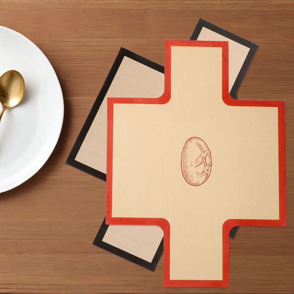 2 PCS High Temperature Resistant Silicone Baking Mat Cookie Bread