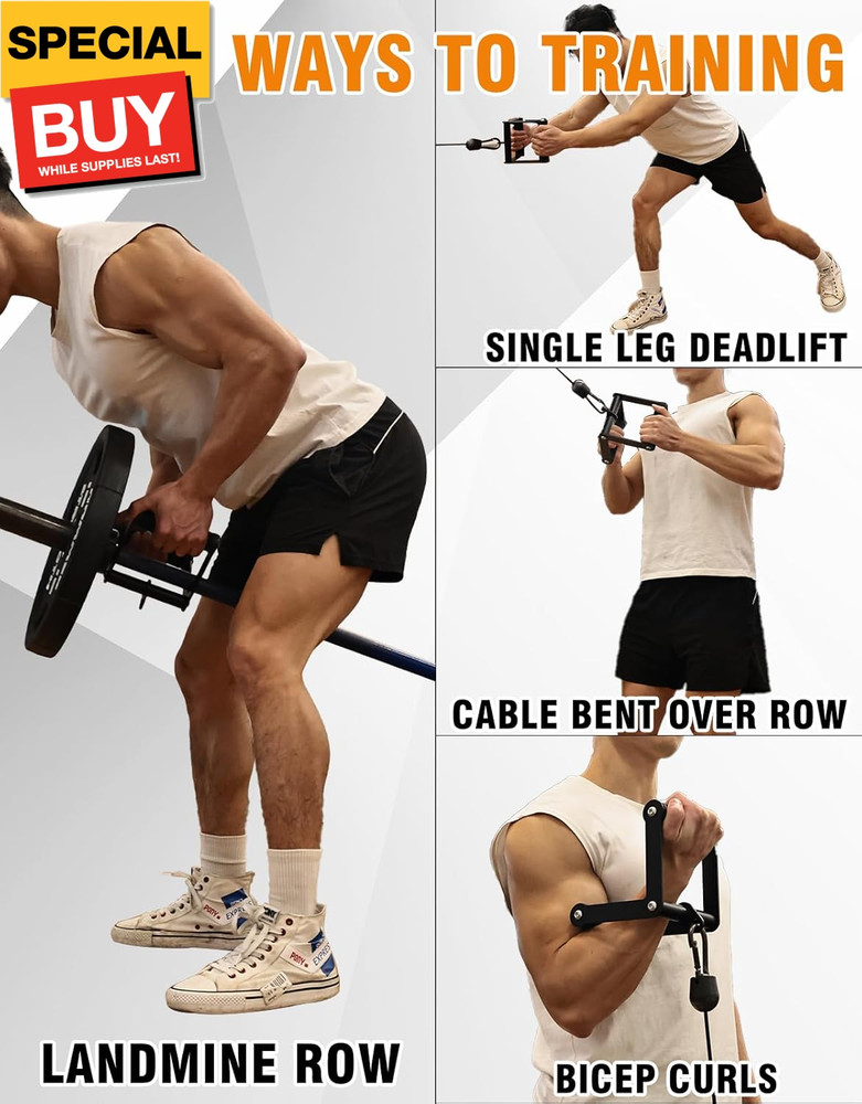 Double D Row Handle,LAT Pull Down Handle,LAT Pulldown Attachments,Close Grip Cab