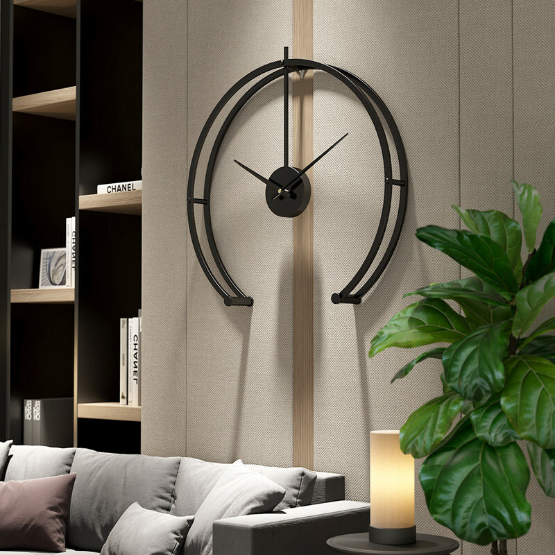 Kitchen Black Wall Clock Room Deco Wall Clock Silent Large Clock Home Wall Clock