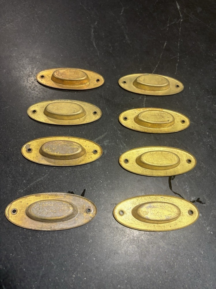 Six Brass Window Sash Pulls