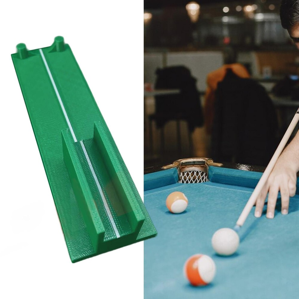 Billiards Stroke Lightweight Pool Training Device for Green