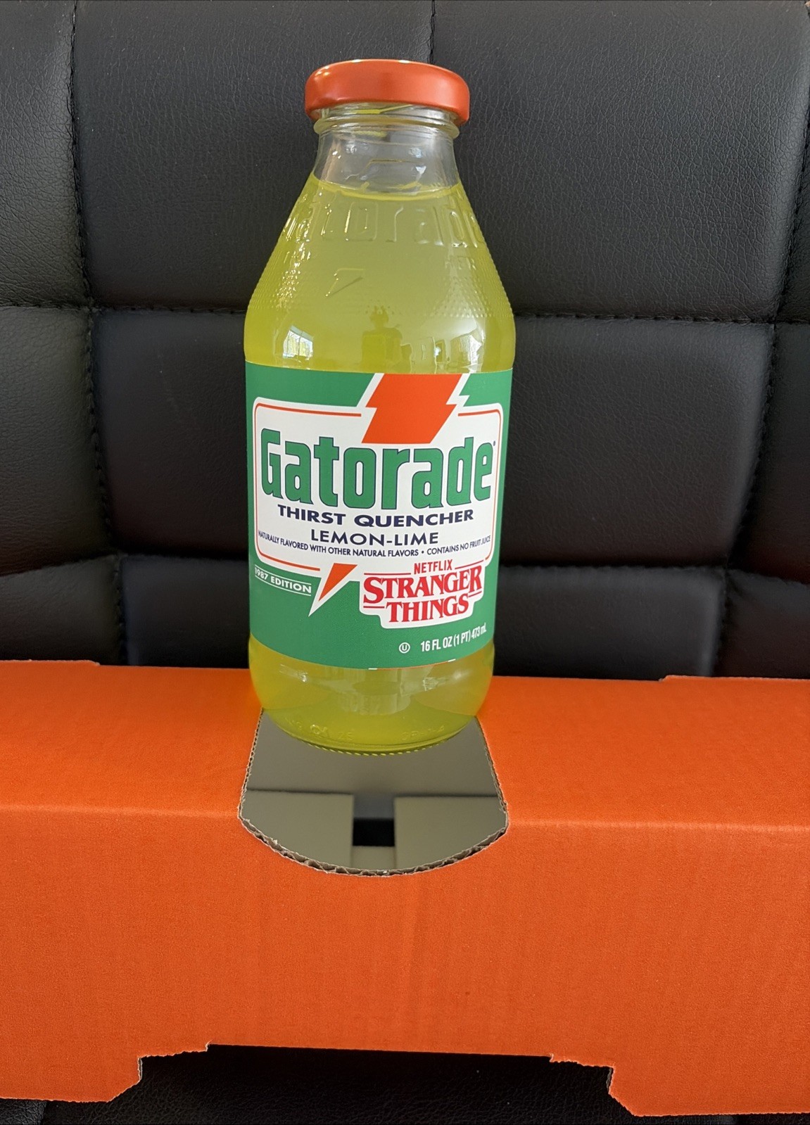 Gatorade X Stranger Things 1987 Limited Edition Hawkins 1 Unopened Glass Bottle