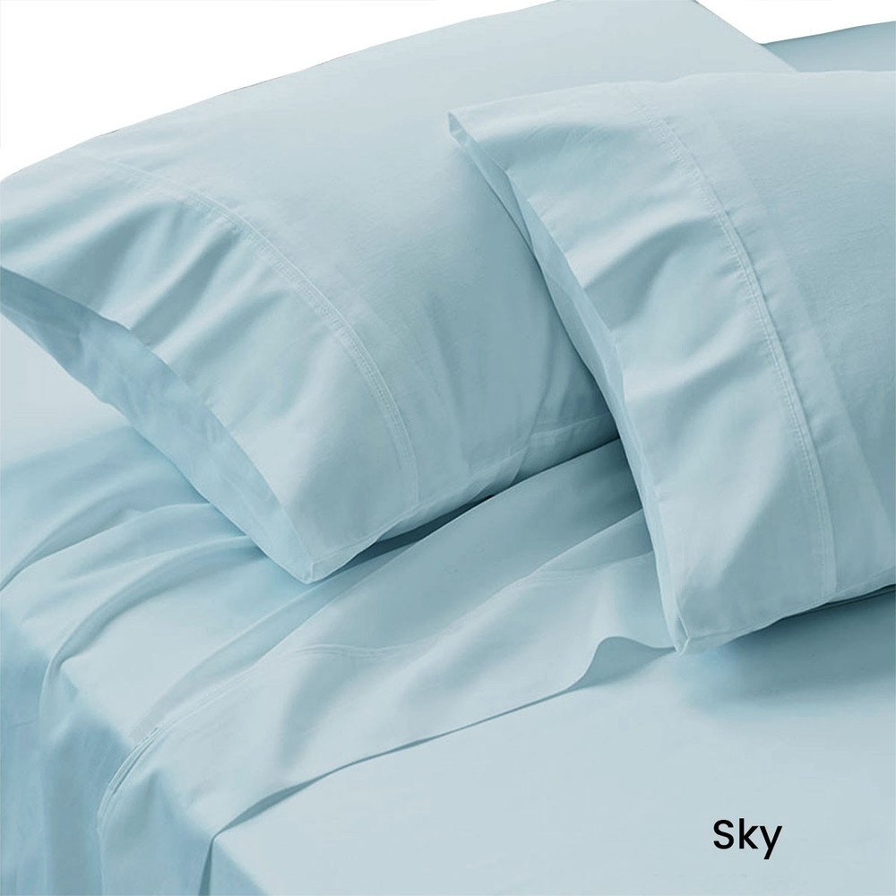 225TC Percale Polyester Cotton Sheet Set Single