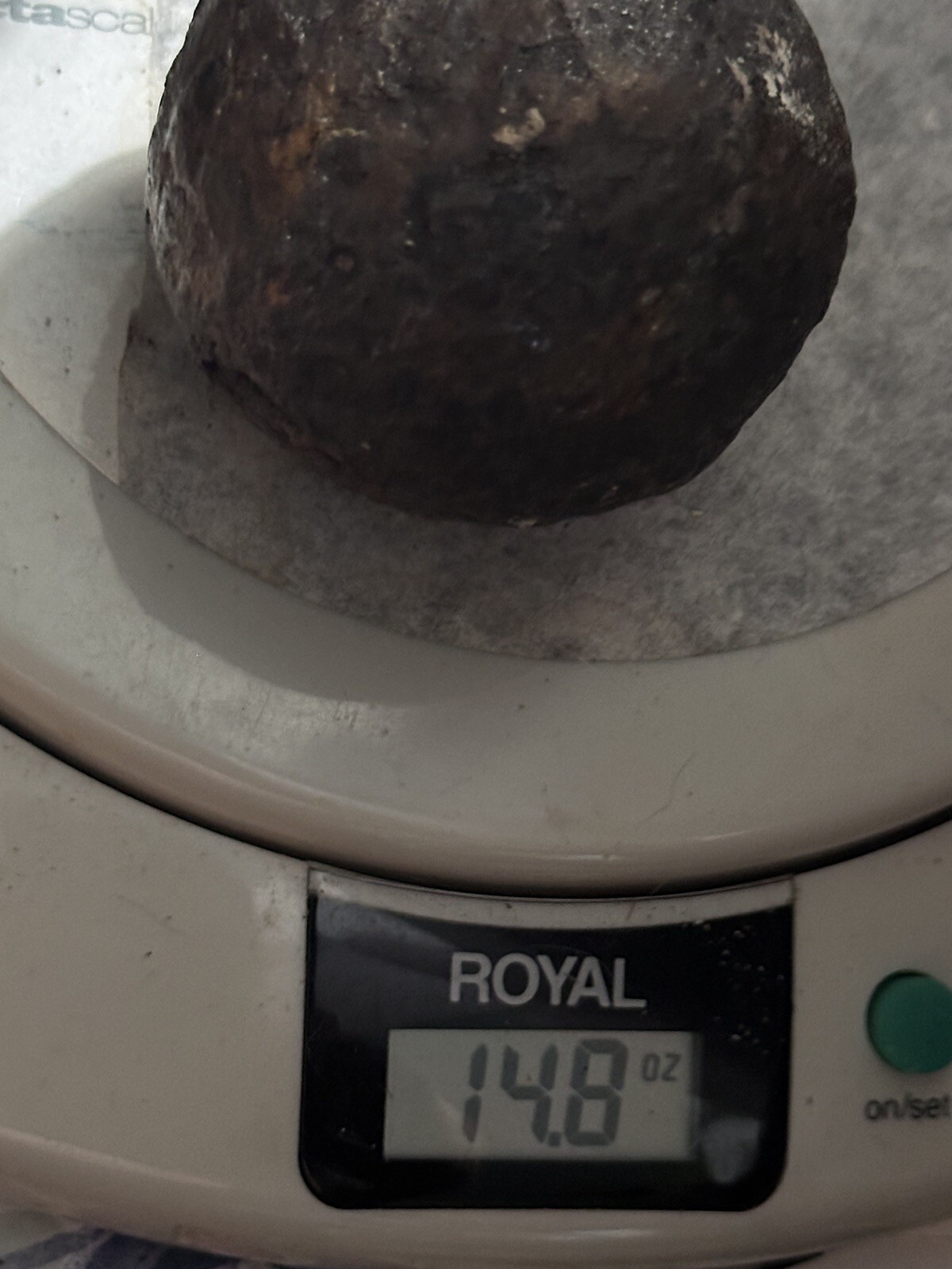 Antique Pre-civil War or Civil War ? 1 Lb (14.8oz) US Cannon Ball 1 Pounder 2”