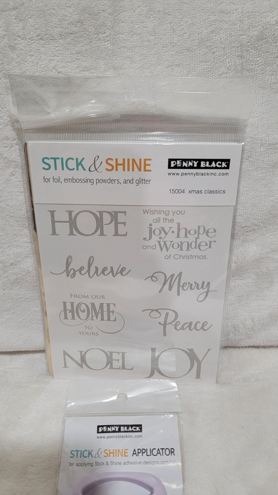 Penny Black Stick and Shine sheets and Applicator Bundle