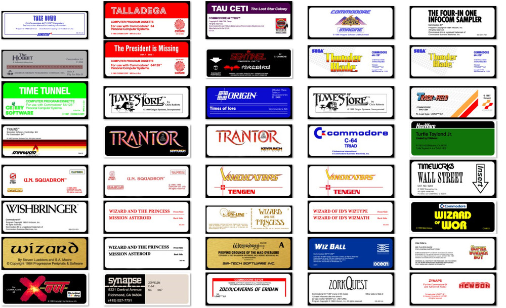 Commodore 64 Games on Floppy Disks / Read Description