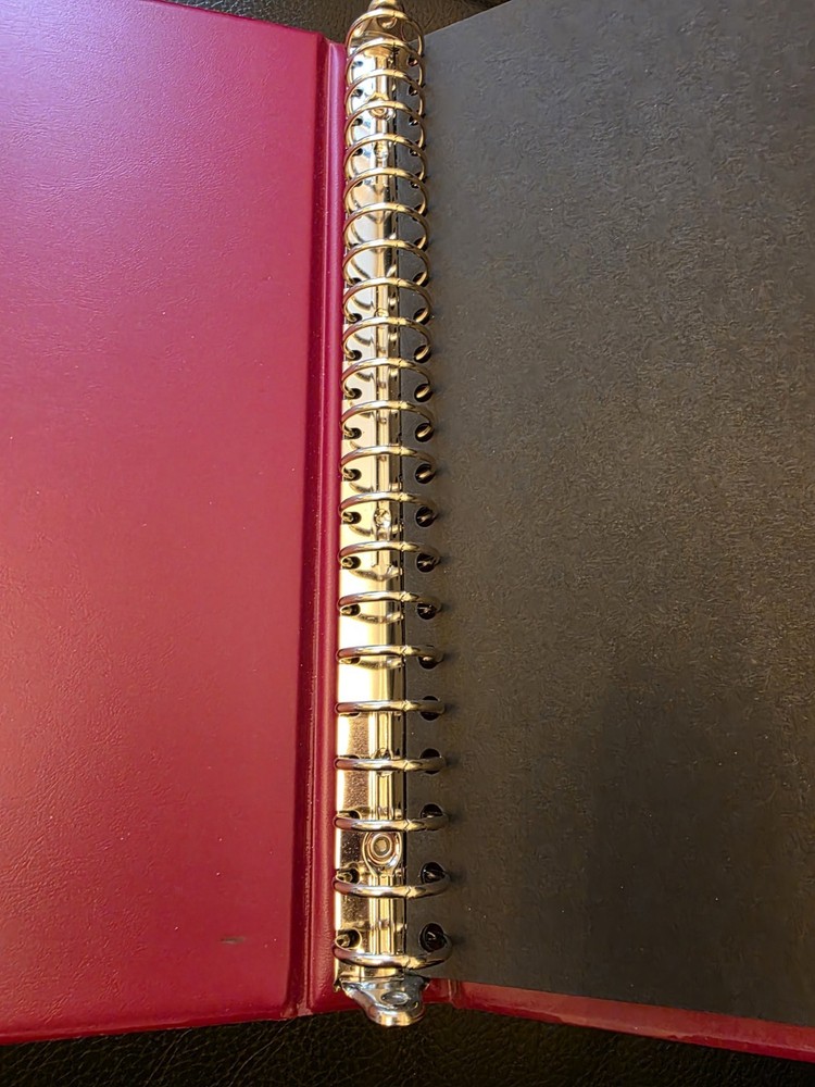 New WHS Red Multo Ring Multi Ring Stamp Album No insert Pages, Album Only