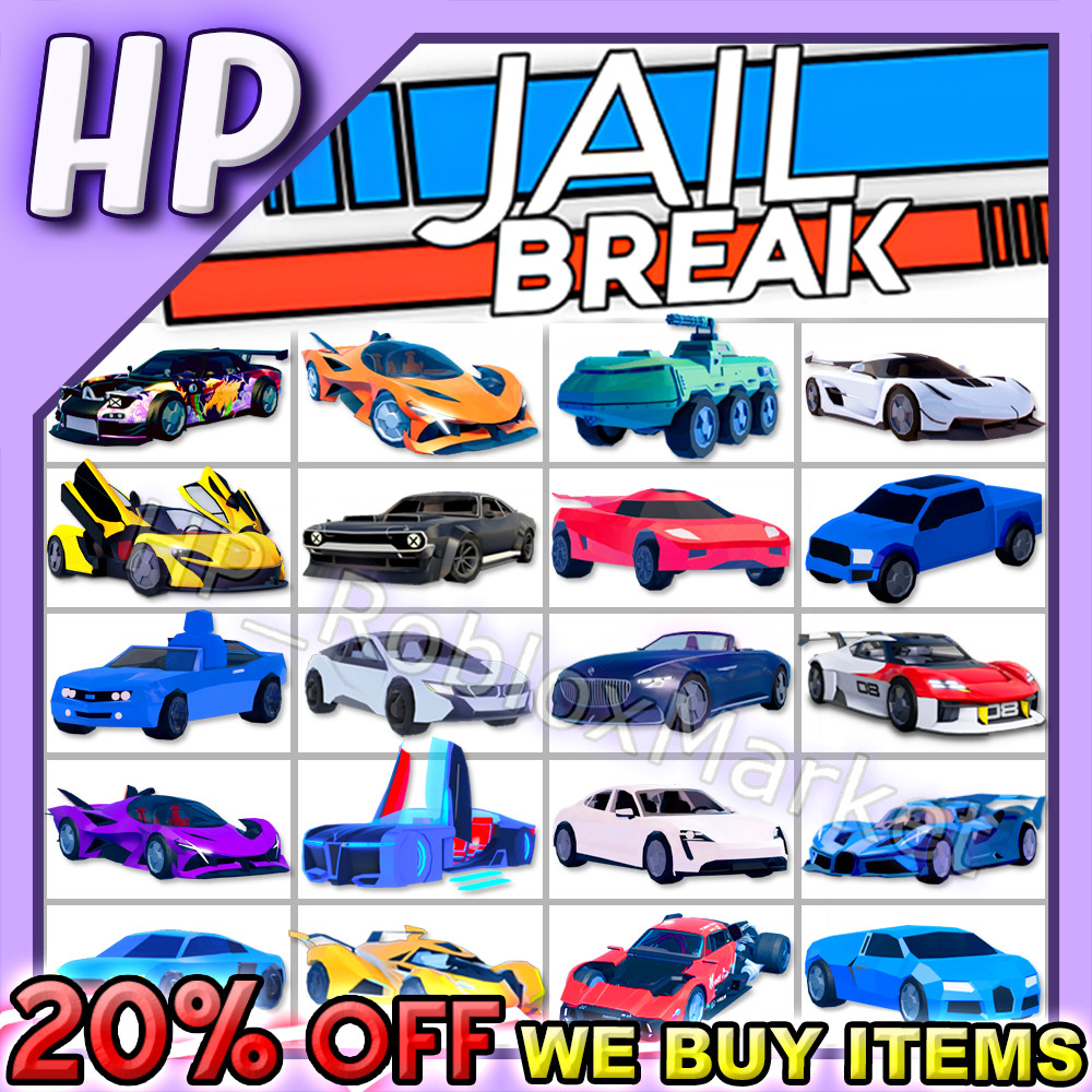 ALL JAILBREAK ITEMS 💎CLEAN - FASTEST DELIVERY⚡car/color/hyperchrome/texture/rim