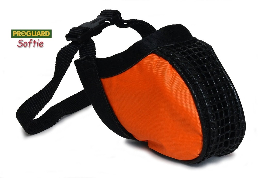 SOFTIE MEDIUM DOG NO BITE MUZZLE Mesh EZ Quick-Fit Adjustable Safer Comfortable