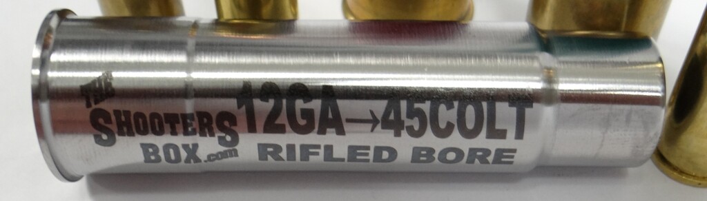 12GA to 45 COLT RIFLED Shotgun Adapter - Chamber Reducer - Stainless -Free Ship!