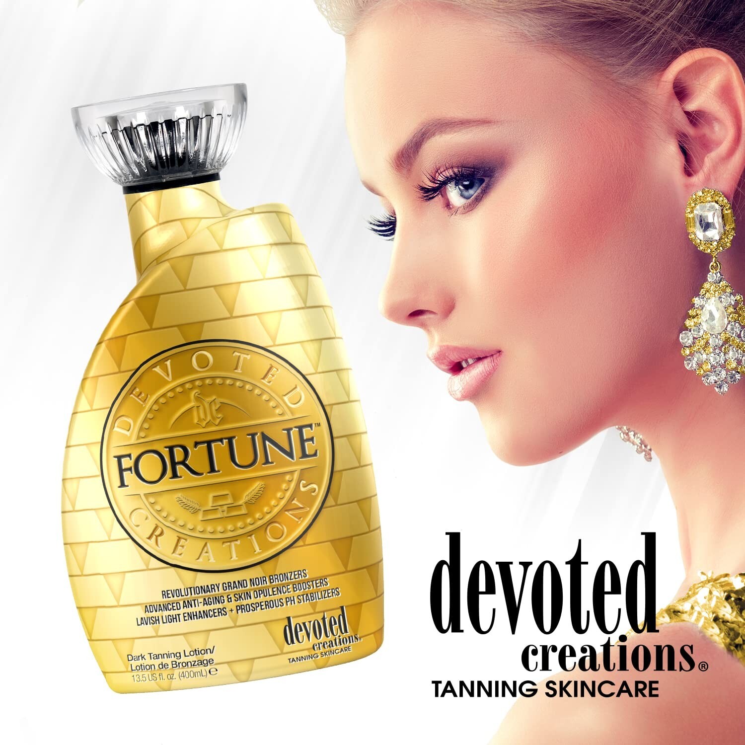 Devoted Creations Fortune Bronzer w/ Anti-Aging Tanning Lotion - 13.5oz