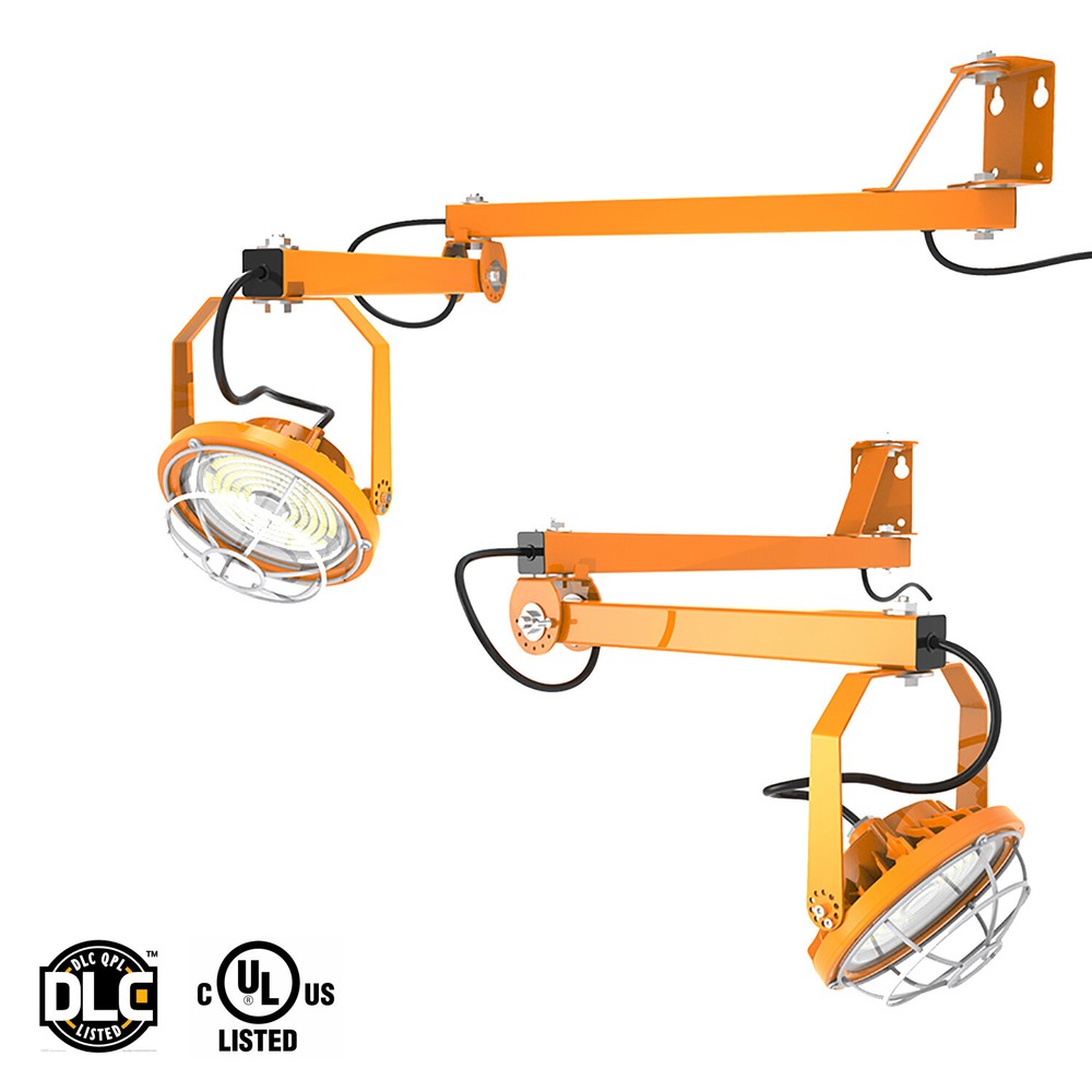 LED Loading Dock Light 30W 40Inch Swing Arm Workbench Light 4200LM 5000K IP65