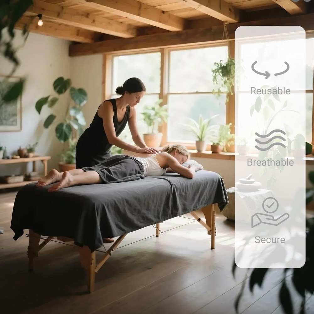 4 Sets Extra Thick Massage Table Sheets Sets Soft Premium Microfiber 3 Piece Set