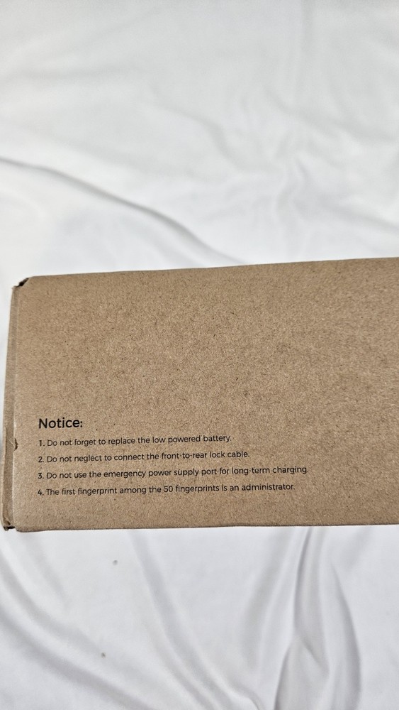 ARPHA Keyless Smart Fingerprint Locking Door Knob Instructions Missing